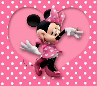 Cute Purple Minnie Mouse Cartoon HD Wallpaper