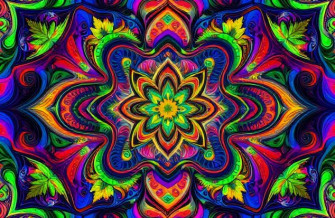 Psychedelic Weed Wallpaper