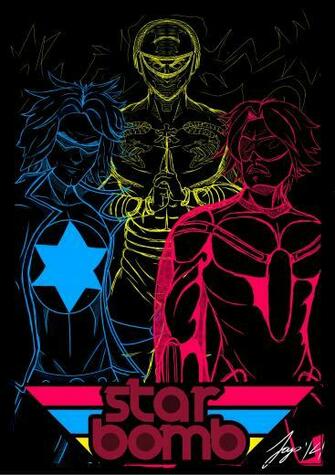 Starbomb Beta Negative Outline By Arcadeandrew94