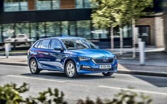 Wallpaper Skoda Scala Street Cars Hatchback