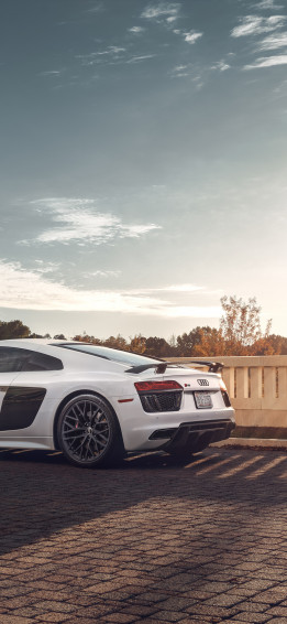Audi R8 Rear iPhone Xs X HD 4k