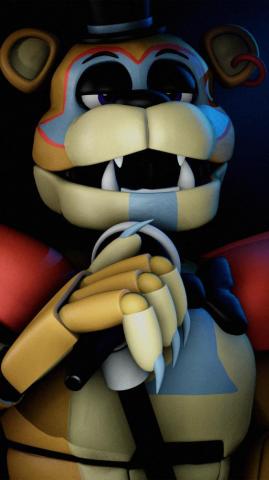 Glamrock Freddy Phone Wallpaper By Misterioarg