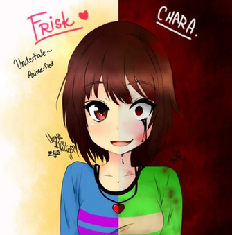 Frisk Chara Undertale By Kittybelladonna