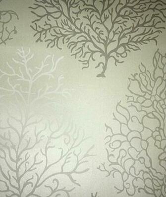 Wallpaper Featuring Stylised Image Of Coral In Blue And Teal