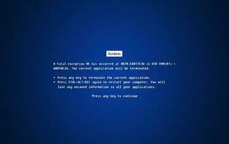 Blue Screen Of Death Wallpaper