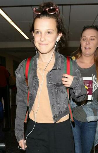 Millie Bobby Brown Arrives At Lax Airport Gotceleb