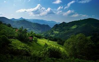 Nature Beautiful Landscape Of Mountain Valley HD Desktop Wallpaper