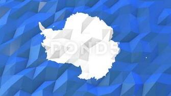 Flag Of Antarctica 3d Wallpaper Illustration Video