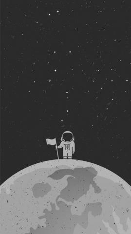 Astronot Wallpaper iPhone Kertas Dinding Ponsel