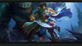 Games Wallpaper Kunka And Crystal Maiden Dota