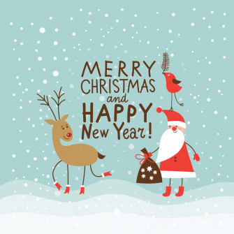 Merry Christmas Card Beaudry Flowers