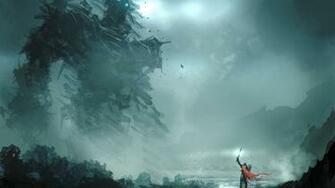 Shadow Of The Colossus Action Adventure Fantasy Wallpaper