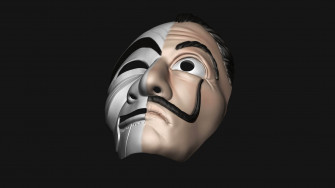 Money Heist Mask Wallpaper