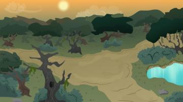 Mlp Background Forest At Dusk By Erockertorres
