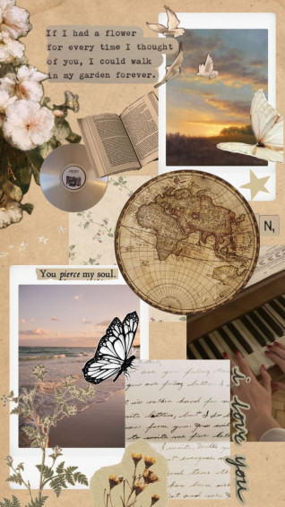 Nature Vintage Vibes Books Wallpaper Art Quote Sky Book
