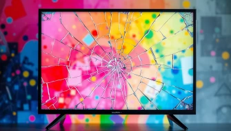 Cracked Tv Screen Prank Wallpaper