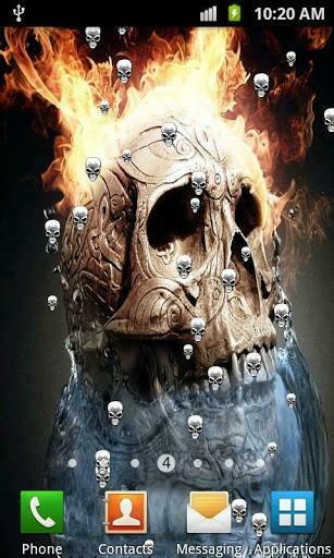 Skull Live Wallpaper Is A Very Nice With