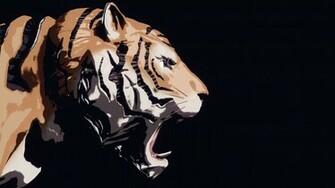 Wallpaper Tiger Sher Khan Rendering Background