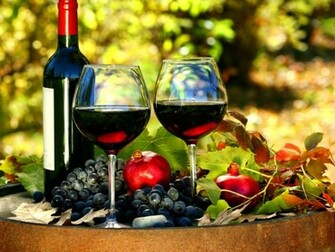 Red Grapes Wine HD Wallpaper