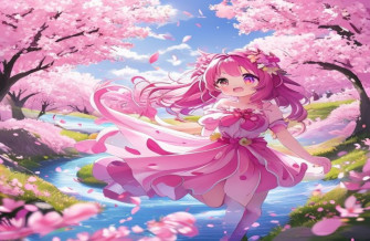 Pink Anime Wallpaper