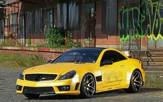 Yellow Mercedes Benz Sl55 Amg Wallpaper Car