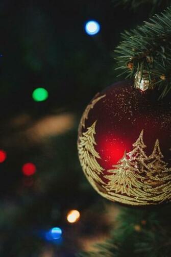 Christmas Decorations New Year iPhone Wallpaper