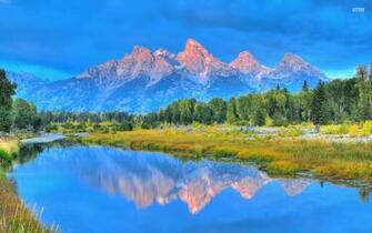 Pretty Grand Teton Wyoming Wallpaper