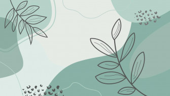 Descargar Resumen Naturaleza Hoja Estilo Minimalista Colores Pastel Fondo Verde Gratis Wallpaper