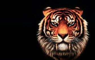 Wallpaper Tiger Fantasy Art Big Cat The Leader Oldest