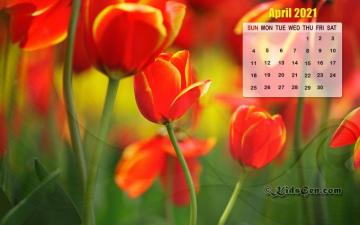 April Calendar Wallpaper