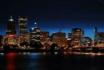 Portland Skyline In Summer By Christian Warias