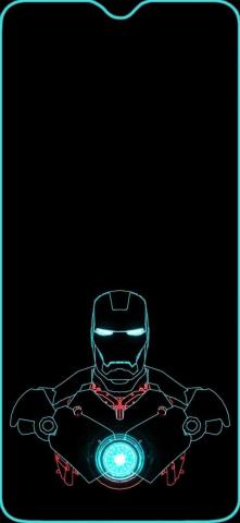 Oneplus 6t Amoled Notch Lock Screen Ironman Wallpaper R