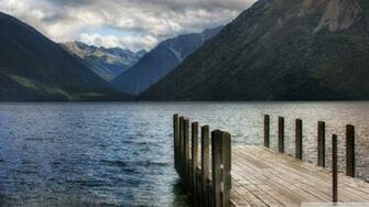 Lake Pontoon New Zealand Wallpaper