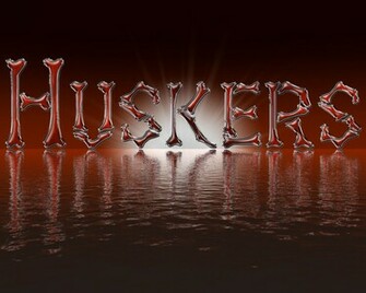 Huskers Bone Glass Red X