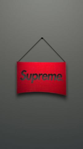 Supreme iPhone X Wallpaper Top