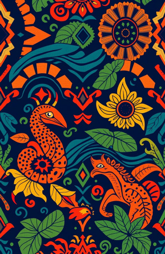 Polynesian Tribal Wallpaper