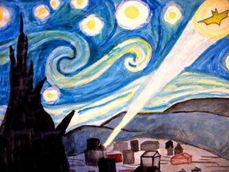 Batman Starry Night Art