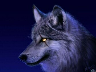 Tapeta Dark Wolf Wallpaper