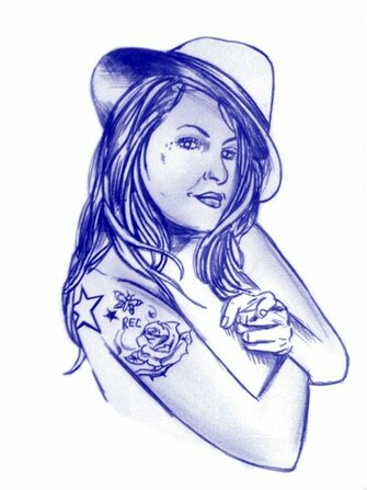 Lowrider Arte Drawings On Funny Girl Wallpaper Image Html