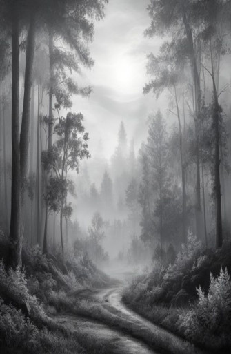 Black And White Nature Wallpaper