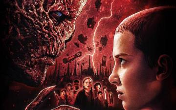 Stranger Things Eleven And Vecna Wallpaper
