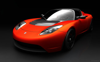 Tesla Roadster Sports Car Wallpaper HD
