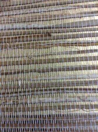 Brewster Gold Metallic Natural Grasscloth Copper