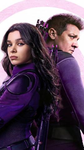 Hawkeye Clint Barton Kate Bishop Wallpaper iPhone Phone 4k 7521e