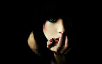 Girl On Black Background Wallpaper And Image
