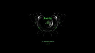 Razer Logo Black Background HD 1080p Wallpaper Compatible