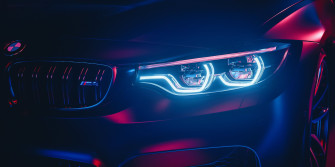 Matte Gray Bmw Vehicle M4 Car Cyan Pink Neon