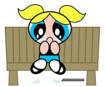 The Powerpuff Girls Bubbles Crying HD Wallpaper