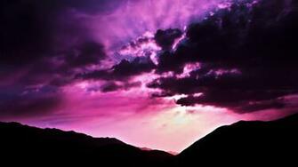 Nature Purple Wallpaper Morning Scenario