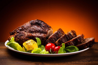 Savory Roast Beef Dinner Presentation Wallpaper